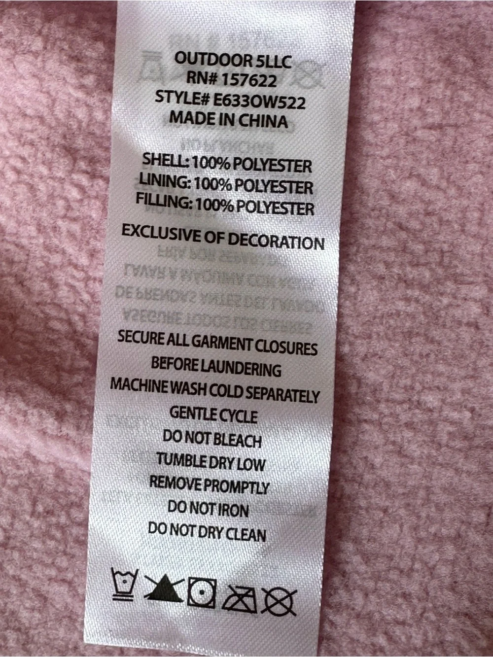 NEW Eddie Bauer Girls Colorblock Fleece Lined Jacket size 5
